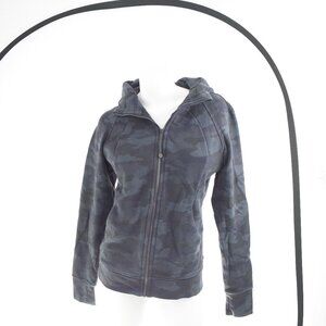 Lululemon Zip up jacket Black Camo - Size 10